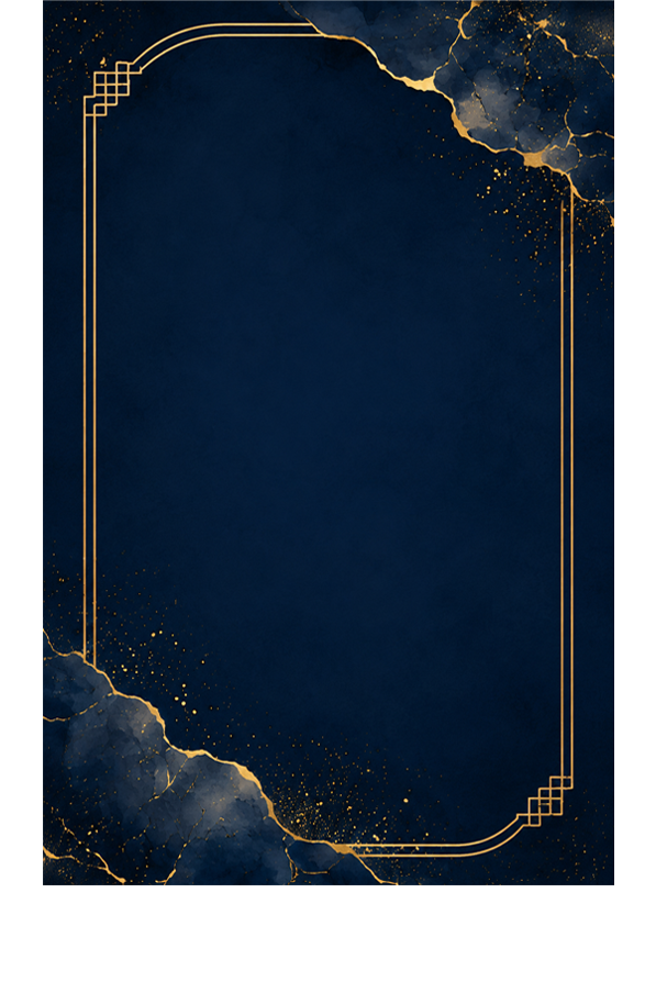 Luxury Dark – Navy Gold