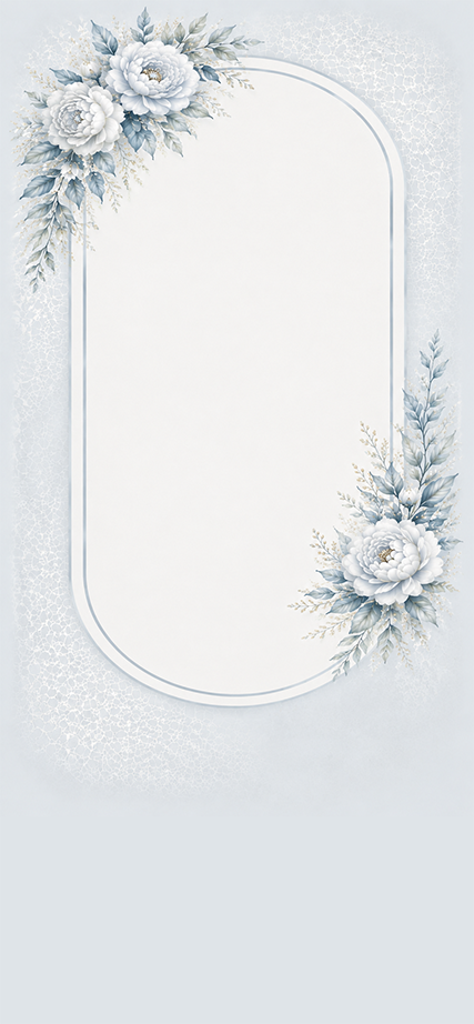 Floral Arch – Dusty Blue