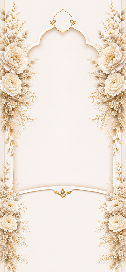 Floral – Champagne Beige Gold