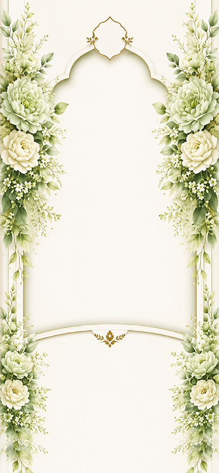 Floral – Sage Green Gold